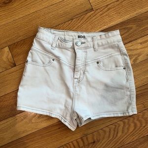 Urban outfitters high rise denim shorts